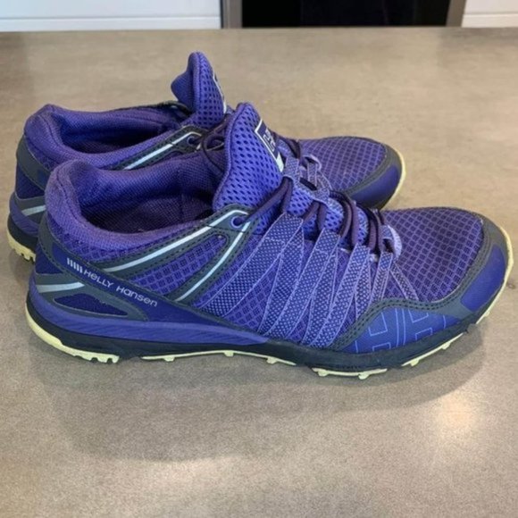 helly HANSEN terrak sneakers. HELLY grip for hiking, walking, trekking. Purple - Picture 3 of 10